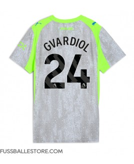 Günstige Manchester City Josko Gvardiol #24 3rd trikot Damen 2025-26 Kurzarm